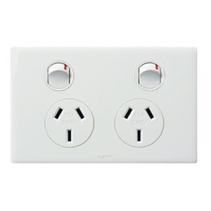 Excel Life Double Horizontal Socket - Choose Colour